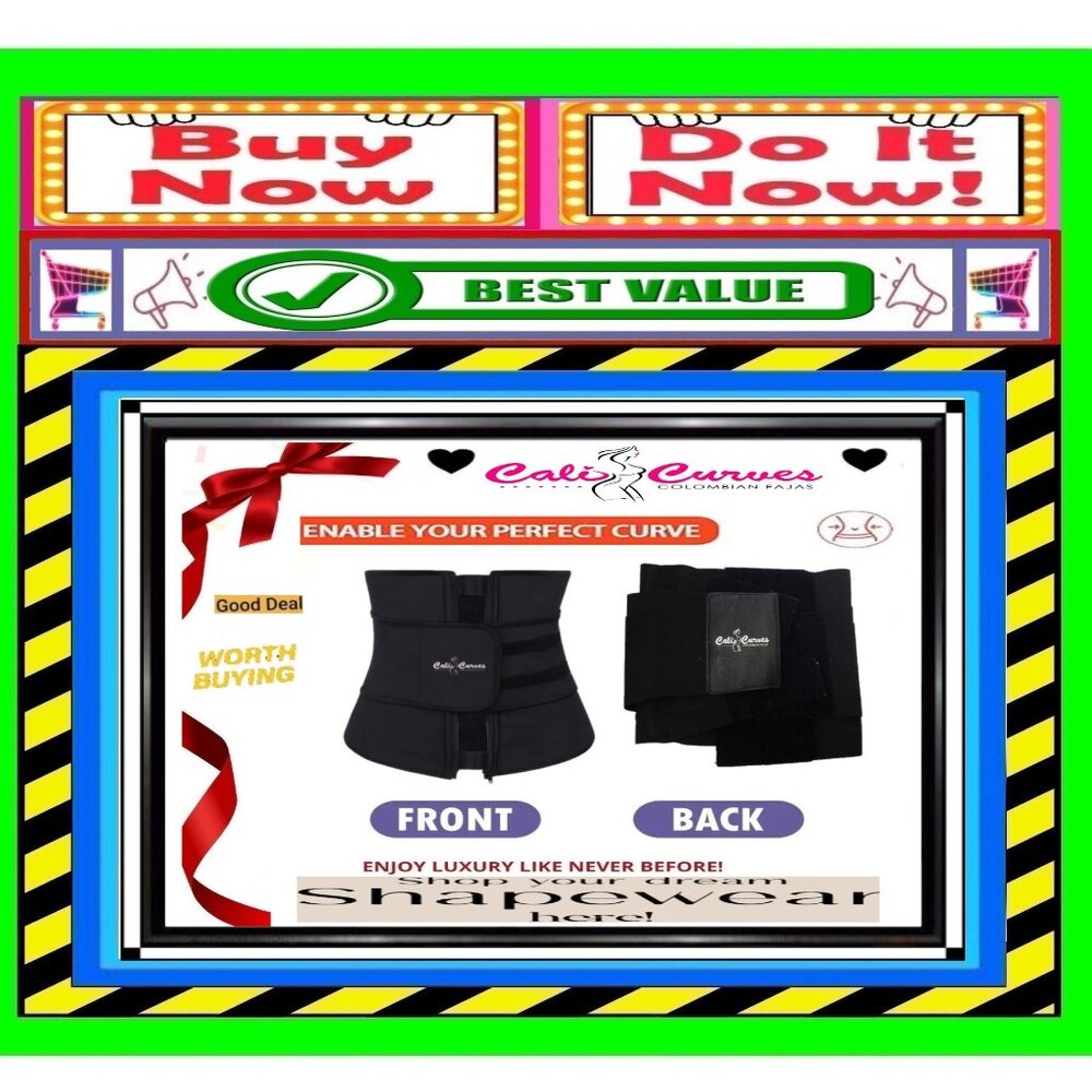 📢 CALI CURVES Snatched FAJAS Waist ➕🆒 BELT Slim Trainer SHAPEWEAR💸BUY NOW‼️🟢